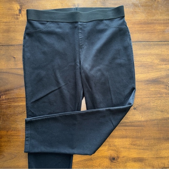 Chaus New York Womens Black Pull On Wide Band Elastic Waist Ankle Pants XL - Picture 2 of 9